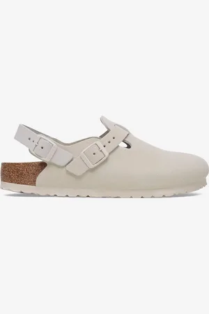Birkenstock Tokio in suede Antique White