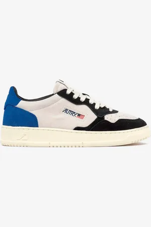Autry M Medalist Low in suede nero e blu