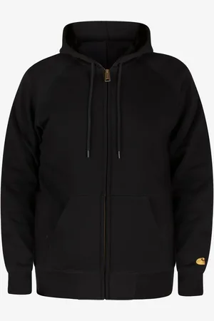 Carhartt Felpa Hooded Chase nera con zip