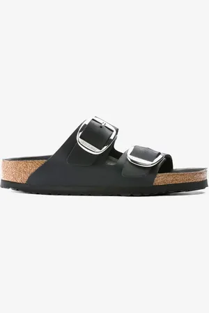 Birkenstock Arizona Big Buckle nere pelle oliata