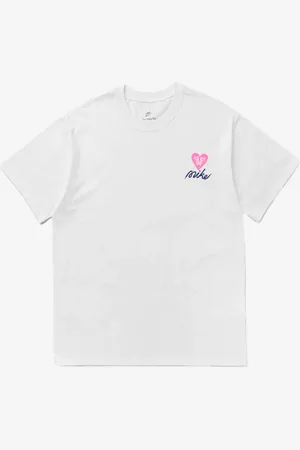 Nike T-shirt bianca Max 90 con cuore e grafica
