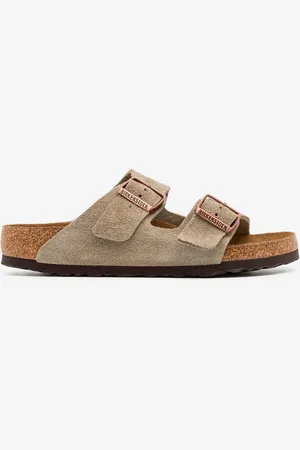 Birkenstock Sandali Arizona SFB in suede taupe