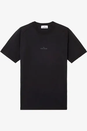 Stone Island T-shirt nera con stampa 