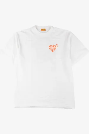 HUMAN MADE T-shirt bianca in cotone con grafiche