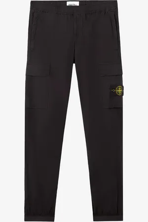 Stone Island Pantaloni neri cargo parachute