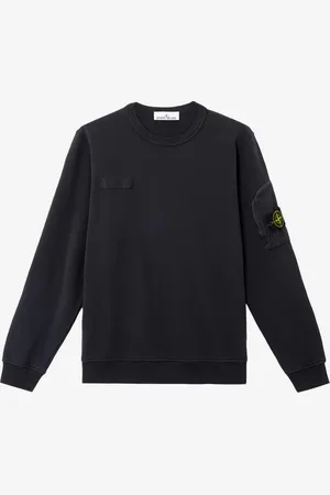 Stone Island Felpa girocollo in cotone fleece