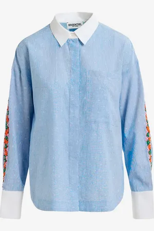 Essentiel Antwerp Camicia con ricamo floreale e perline
