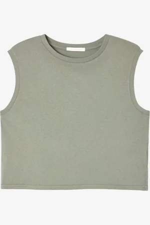 American Vintage Canottiera girocollo cropped