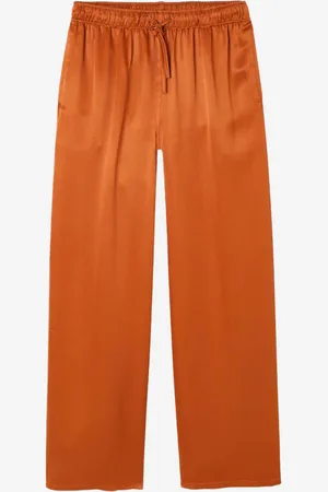 American Vintage Pantaloni morbidi in viscosa cannella