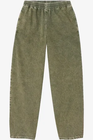 American Vintage Pantaloni carrot fit oliva