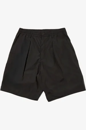 Universal Works Shorts neri Track con plissé