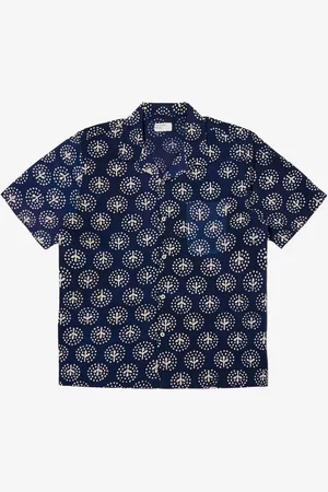 Universal Works Camicia a maniche corte Road con stampa magic circle