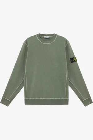 Stone Island Felpa girocollo malfilé effetto old