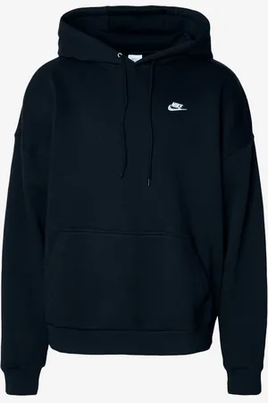 Nike Felpa nera con cappuccio Club