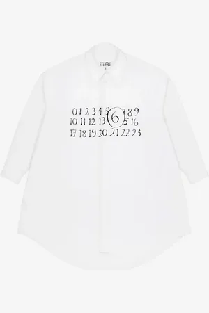 Maison Margiela Chemisier con logo Numeric