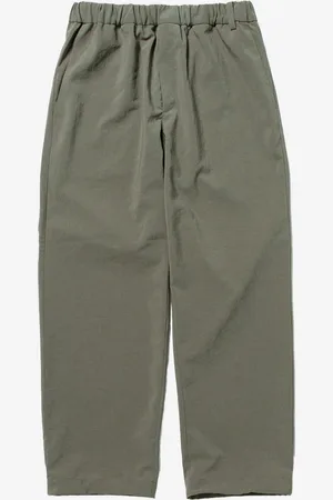 Snow Peak Pantaloni verdi light poplin