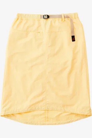 Gramicci Gonna midi packable gialla in nylon