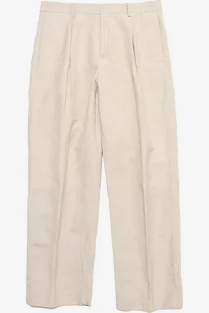 SOPHNET. Pantaloni in lana e lino con piega