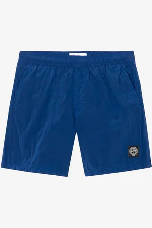 Stone Island Costume da bagno con tasche e logo Compass