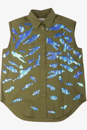 Essentiel Antwerp Camicia senza maniche con pailettes