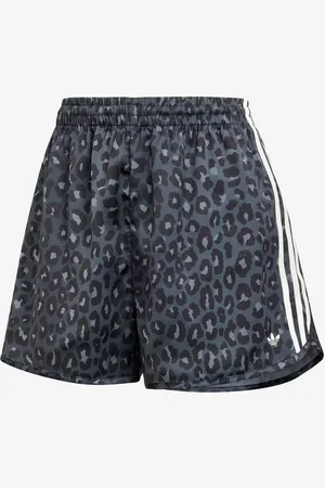 adidas W Shorts satinati con stampa animalier