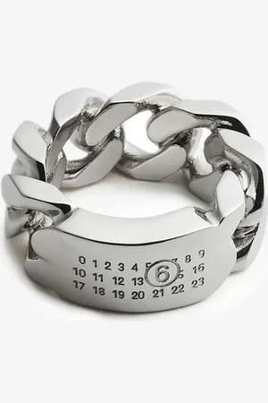 Maison Margiela Anello minimal logo Numeric 3mm