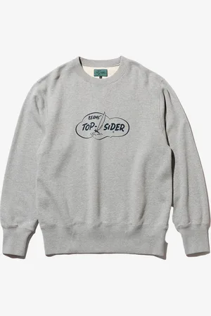 Beams Felpa girocollo grigia x SperryTop-Sider