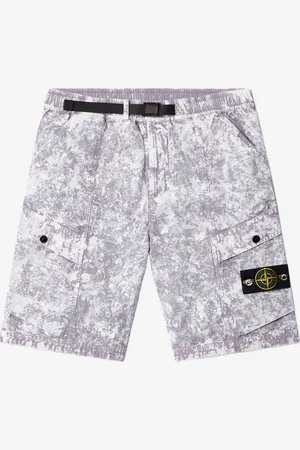 Stone Island Shorts cargo con motivo pigmentato all-over e cintura