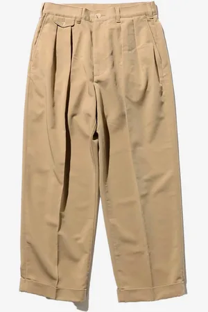 Beams Pantaloni nocciola 2 pleats in twill