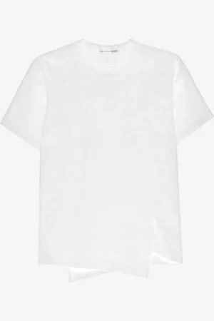 Comme des Garçons T-shirt bianca asimmetrica