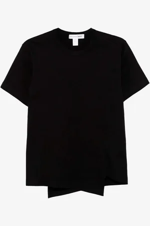 Comme des Garçons T-shirt nera asimmetrica