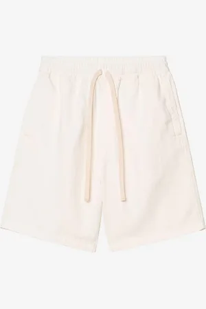 Carhartt Shorts bianchi Rainer in cotone e lino