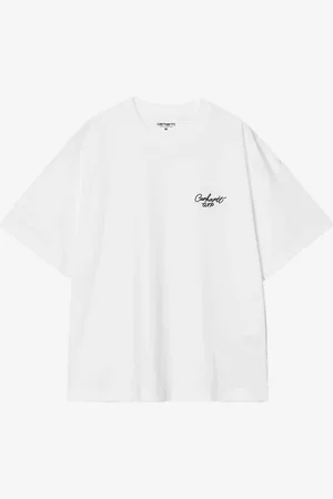 Carhartt T-shirt bianca signature script