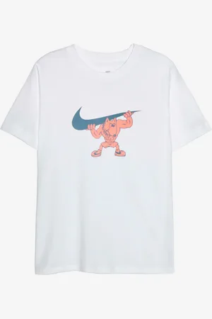 Nike T-shirt bianca con grafica Gym