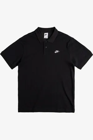 Nike Polo a manica corta nera con Swoosh
