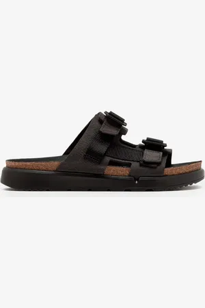 Birkenstock Shinjuku 2 Strap nere in pelle nabuk e rete