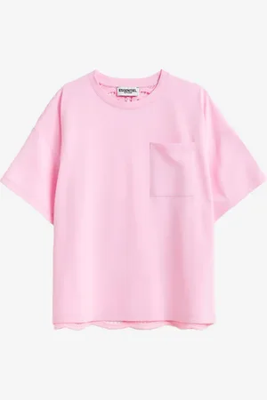 Essentiel Antwerp T-shirt con pannello in pizzo