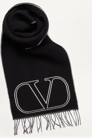 VALENTINO GARAVANI SCIARPA VLOGO SIGNATURE IN LANA E CASHMERE Uomo UNI