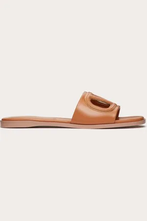 VALENTINO GARAVANI SANDALO SLIDE VLOGO CUT-OUT IN VITELLO Donna 35.5