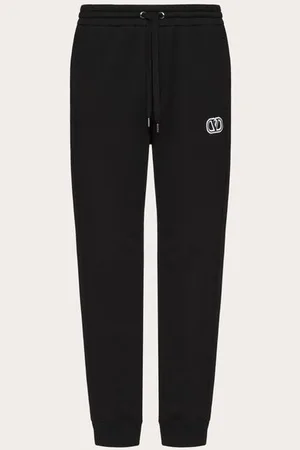 VALENTINO PANTALONE DA JOGGING IN COTONE TECNICO CON PATCH VLOGO SIGNATURE Uomo M