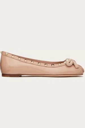 VALENTINO GARAVANI BALLERINA ROCKSTUD IN VERNICE Donna 34.5