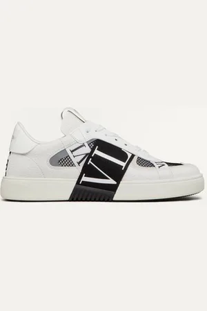 VALENTINO GARAVANI SNEAKER LOW-TOP VL7N IN VITELLO, TESSUTO RETE E NASTRI Uomo 38