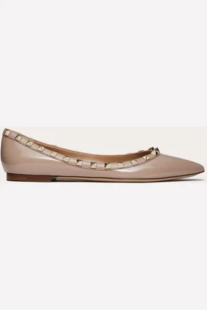 VALENTINO GARAVANI BALLERINA ROCKSTUD IN VERNICE Donna 34.5