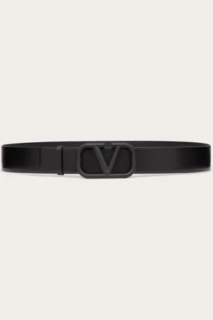 VALENTINO GARAVANI CINTURA VLOGO SIGNATURE IN VITELLO 40 MM Uomo 085