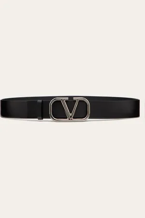 VALENTINO GARAVANI CINTURA VLOGO SIGNATURE IN VITELLO 40 MM Uomo 085