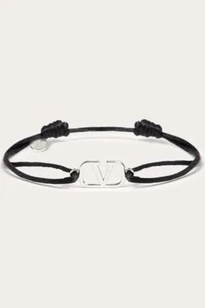 VALENTINO GARAVANI BRACCIALE VLOGO SIGNATURE IN COTONE Uomo UNI