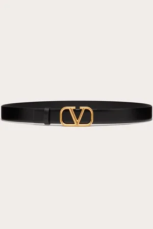 VALENTINO GARAVANI CINTURA VLOGO SIGNATURE IN VITELLO 30 MM Uomo 085