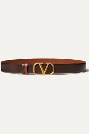VALENTINO GARAVANI Cintura Reversibile VLogo Signature in Vitello 30 MM Uomo 090