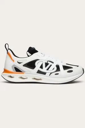 VALENTINO GARAVANI SNEAKER LOW TOP VLOGO EASYJOG IN VITELLO E TESSUTO Uomo 38