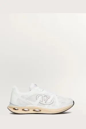 VALENTINO GARAVANI SNEAKER LOW TOP VLOGO EASYJOG IN VITELLO E TESSUTO Uomo 38